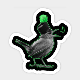 Single bird band Sticker